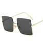 Half-Frame Metal Trimmed Sunglasses