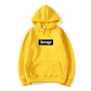 Hip-Hop Letter Graphic Pullover Hoodie