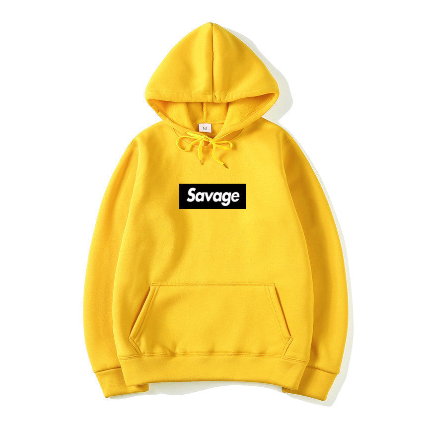 Hip-Hop Letter Graphic Pullover Hoodie