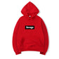 Hip-Hop Letter Graphic Pullover Hoodie