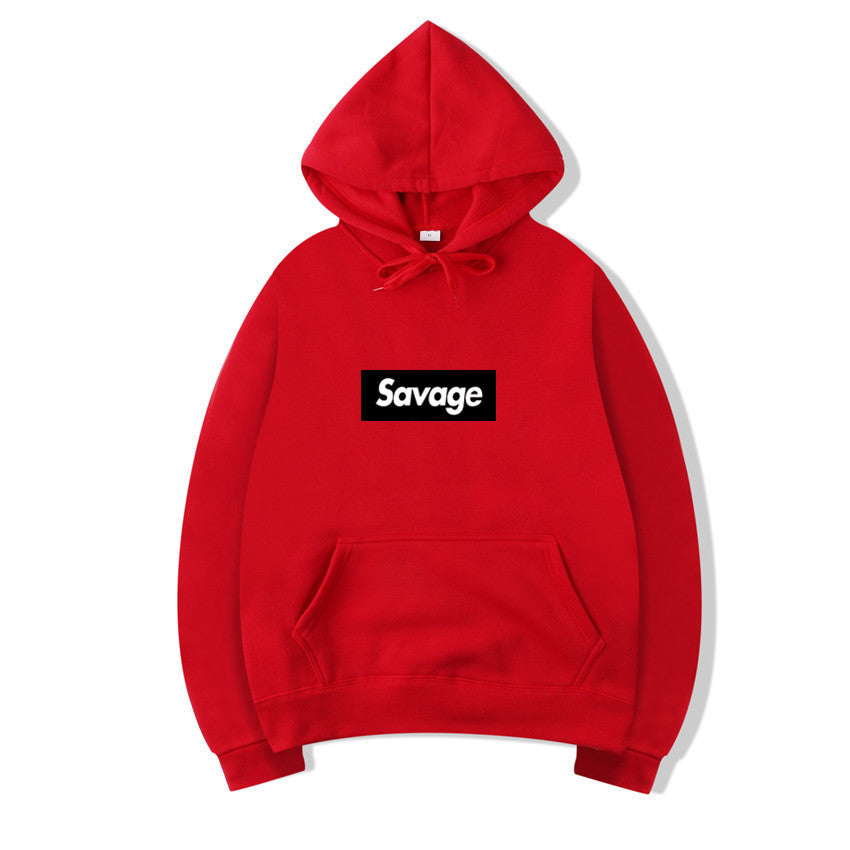 Hip-Hop Letter Graphic Pullover Hoodie