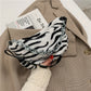 Leopard Plush Chain Shoulder Bag