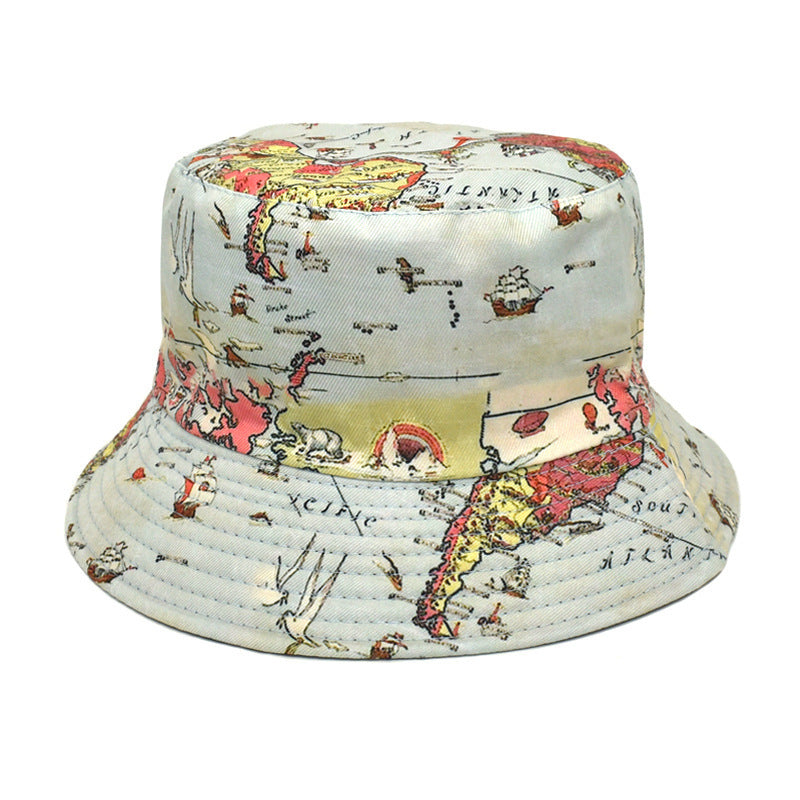 Double-Sided Printed Fisherman Hat
