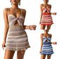 Knitted Spaghetti Strap Mini Dress