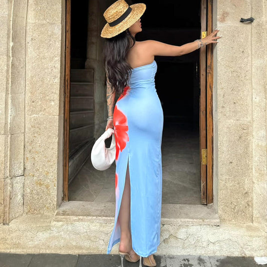 Sexy Summer Strapless Dress
