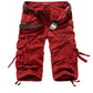 Multi-Pocket Workwear Shorts for Men