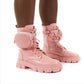 Chunky Boots & Strapping Purse Combo