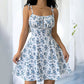 Women’s Floral Ruffle Boho Mini Dress