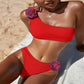 Floral One-Shoulder Swimsuit
