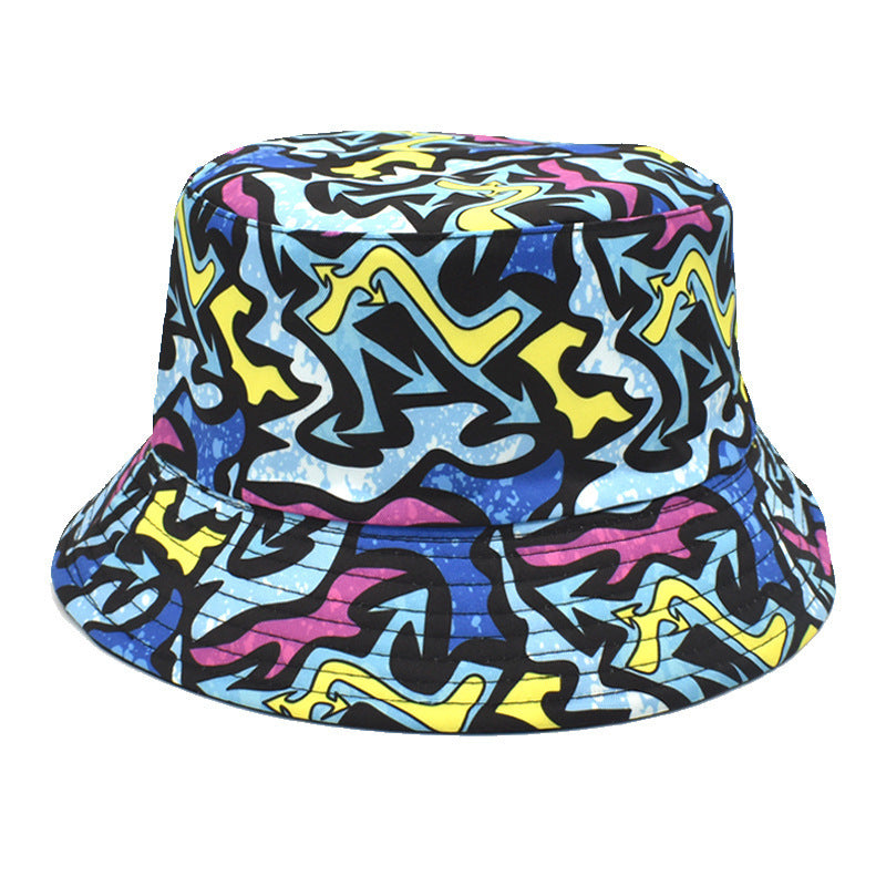 Double-Sided Printed Fisherman Hat