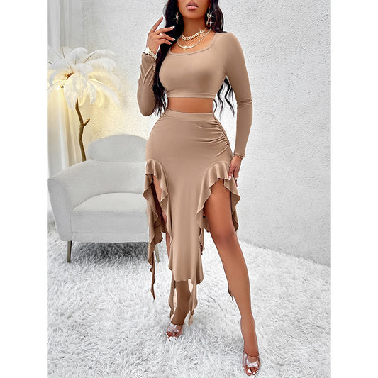 Women’s 2-Piece Crop Top & Skirt Set