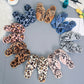 Women’s Leopard Plush Cross-Strap Slippers