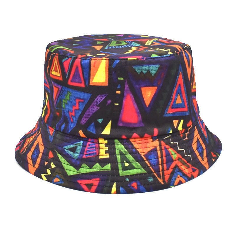 Double-Sided Printed Fisherman Hat