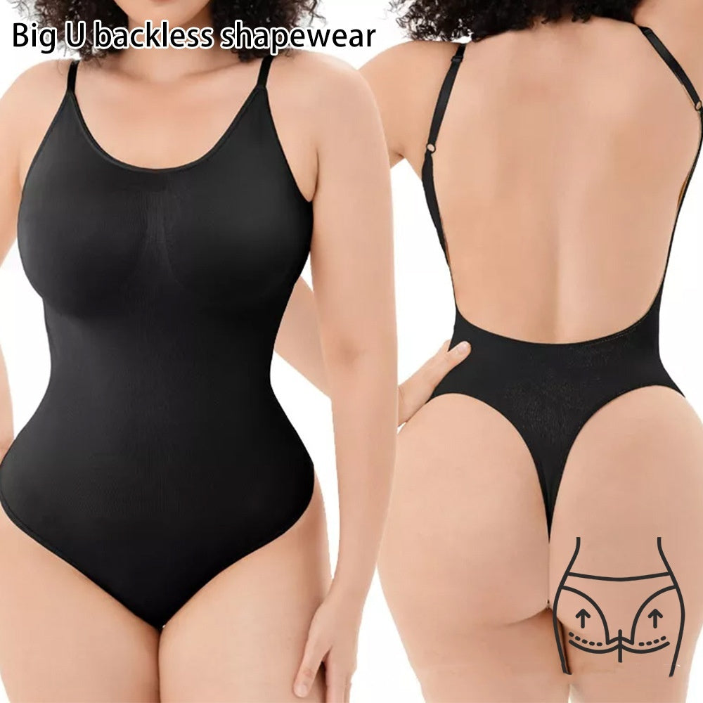 Plus Size Backless T-Shaped Jumpsuit