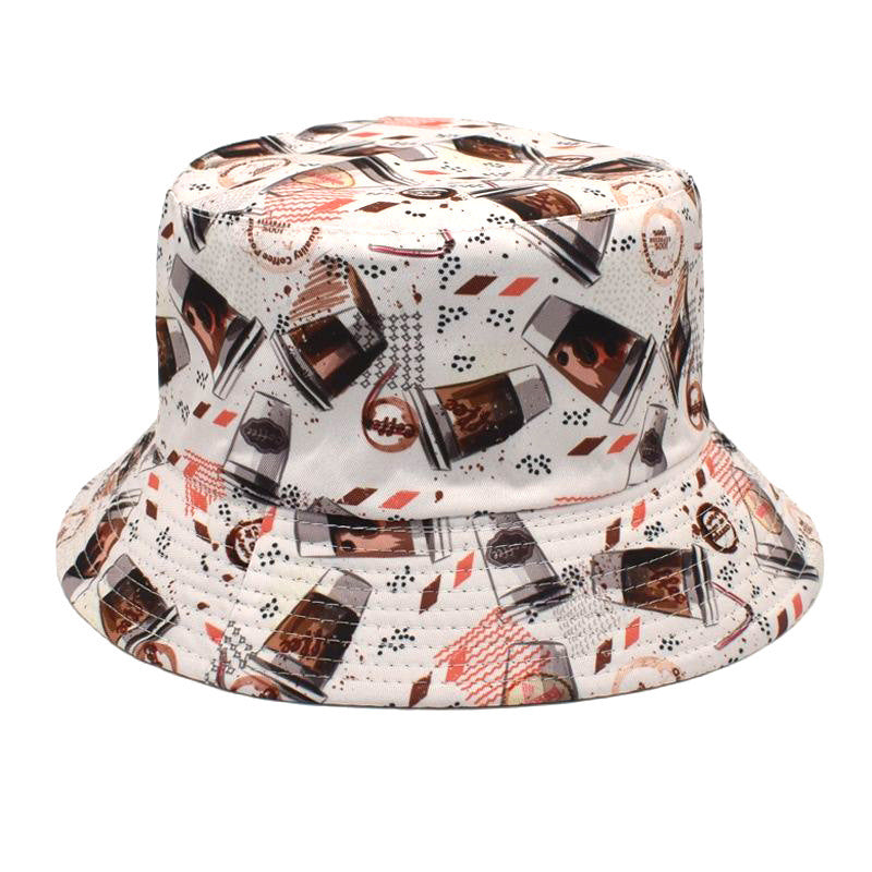 Double-Sided Printed Fisherman Hat