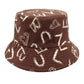 Love Letter Pattern Printed Bucket Hat