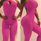 Women’s Cross-Back Yoga Jumpsuit Bodysuit