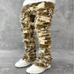Men’s Patched Stacked Jeans