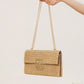 Straw Chain Flap Shoulder Women's Bag