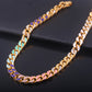 Multicolor Diamond Hip-Hop Chain