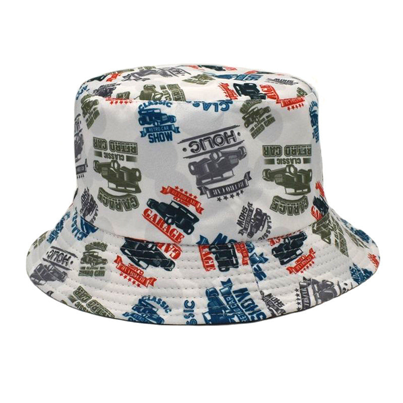 Double-Sided Printed Fisherman Hat