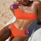 Floral One-Shoulder Swimsuit