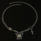 Hollow Butterfly Cross Necklace