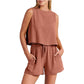 Sleeveless Top & Shorts Fashion Set