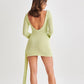 Slim Fit V-Back Mini Dress