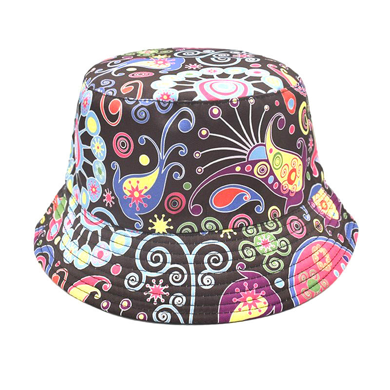 Double-Sided Printed Fisherman Hat