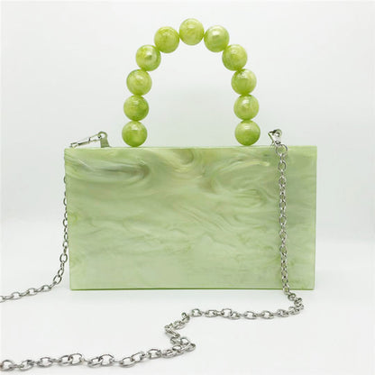 Green Acrylic Evening Bag