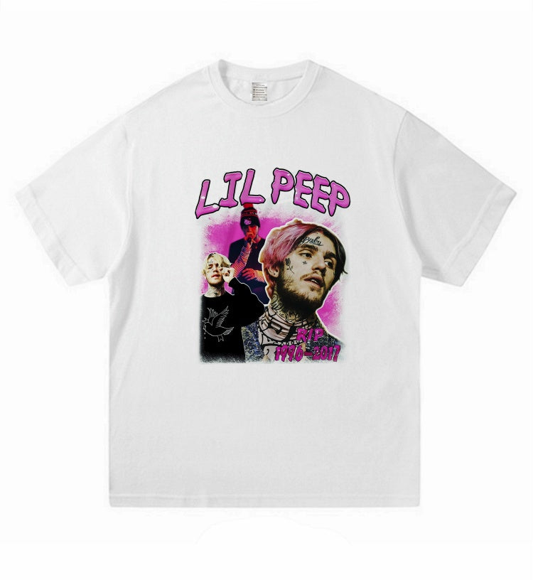 Lil Peep Inspired Hip-Hop Rap T-Shirt