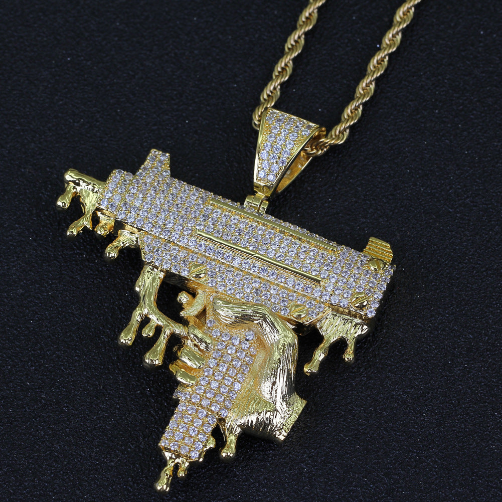 Domineering Hand Pendant Rap Jewelry