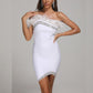 Women's Chest Wrap Feather Skirt