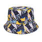 Double-Sided Printed Fisherman Hat