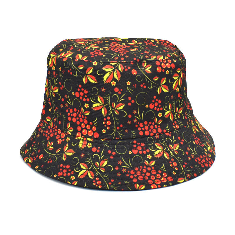 Double-Sided Printed Fisherman Hat