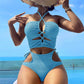 Bikini Split Rope Tie Swimsuit