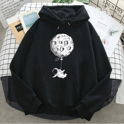 Unisex Loose Fit Casual Printed Hoodies