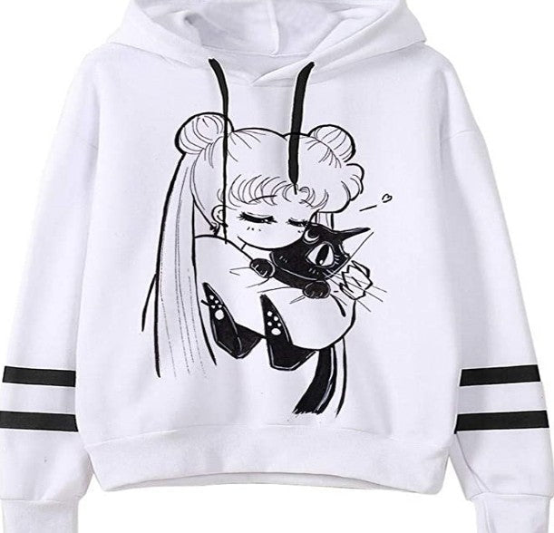 Loose Fit Fleece Casual Hoodie