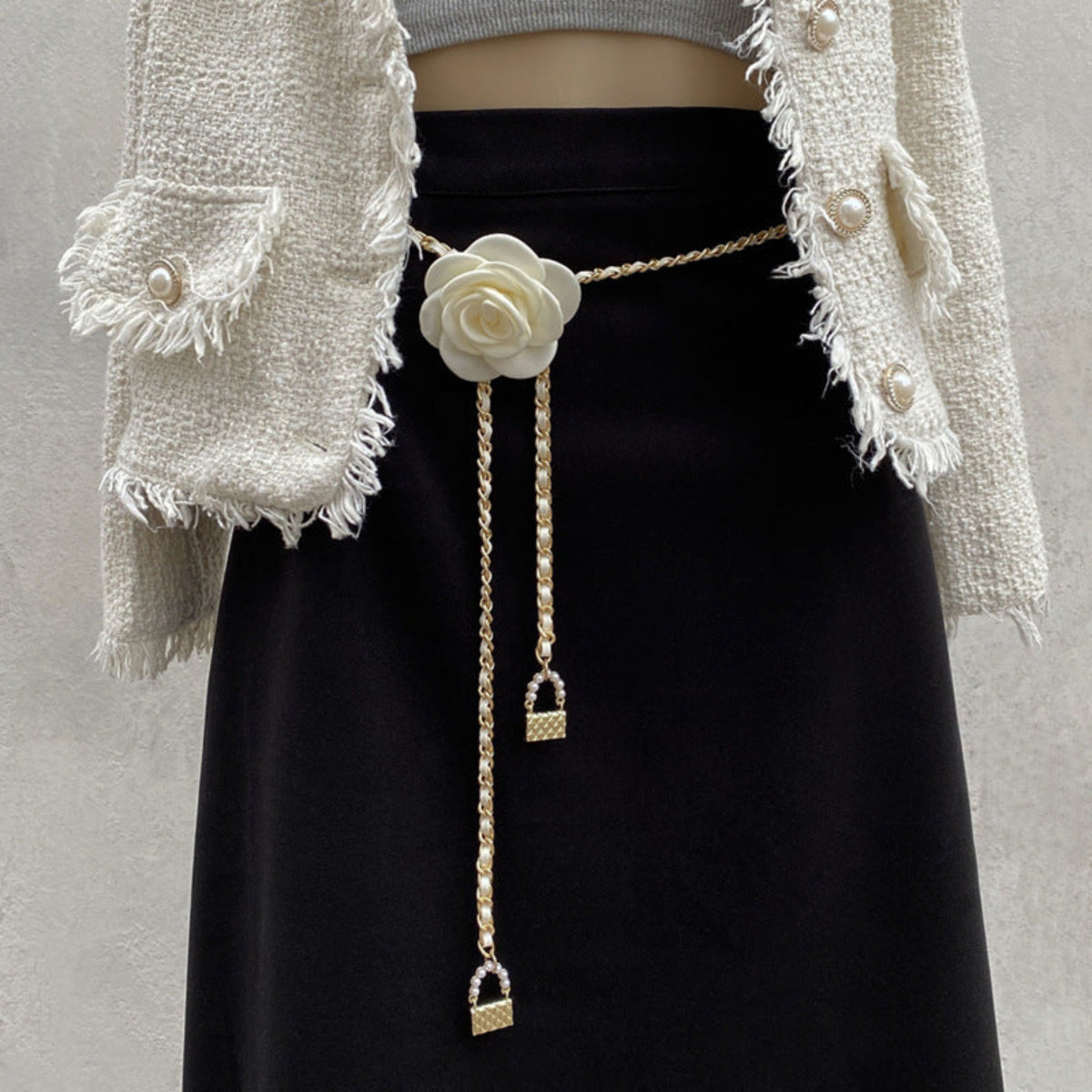 Elegant Camellia Waist Chains