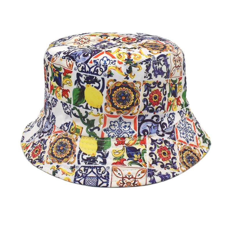 Double-Sided Printed Fisherman Hat