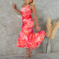Women’s One-Shoulder Floral Summer Dress