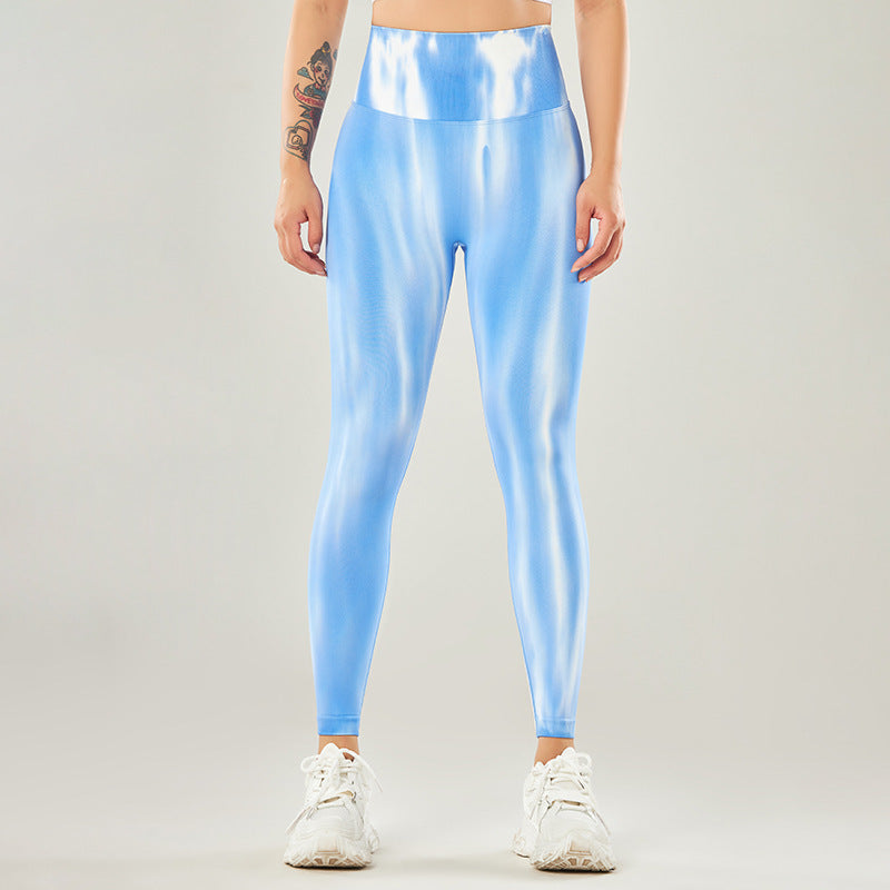 Women’s Tie-Dye High Waist Seamless Yoga Pants