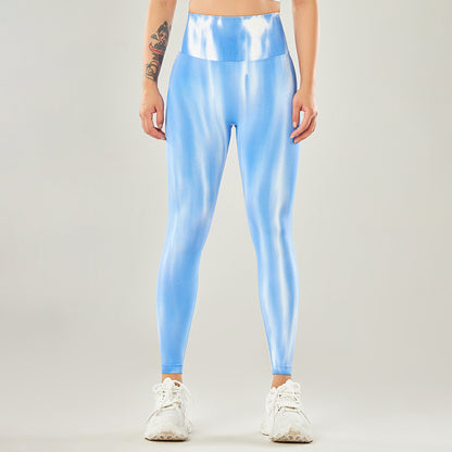 Women’s Tie-Dye High Waist Seamless Yoga Pants