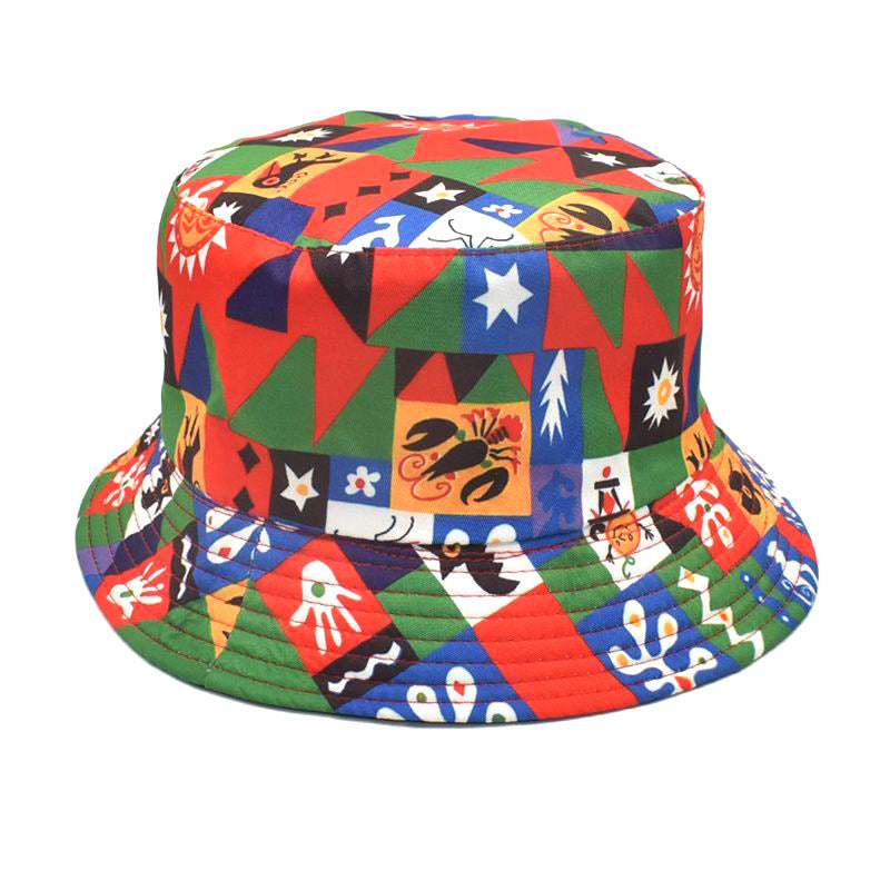 Double-Sided Printed Fisherman Hat
