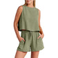 Sleeveless Top & Shorts Fashion Set