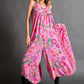 Women's Retro Printed Jumpsuit