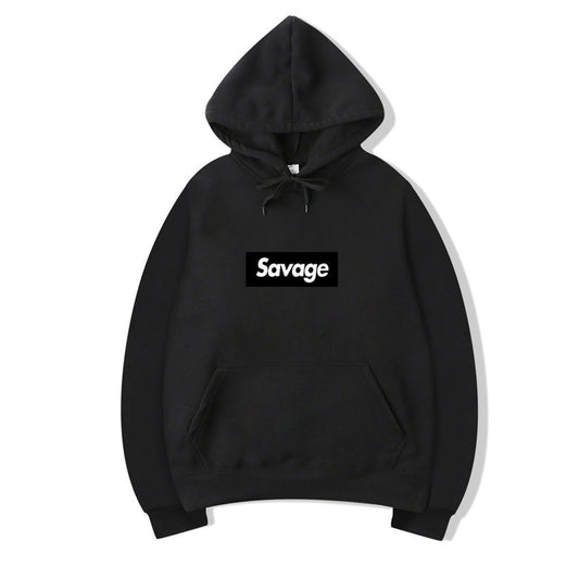 Hip-Hop Letter Graphic Pullover Hoodie