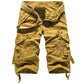 Multi-Pocket Workwear Shorts for Men