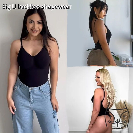 Plus Size Backless T-Shaped Jumpsuit